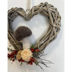 Herbstkranz Herbstdeko Pilz