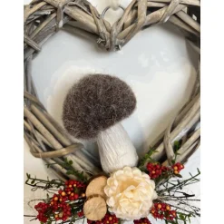 Herbstkranz Herbstdeko Pilz