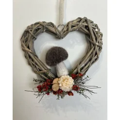 Herbstkranz Herbstdeko Pilz