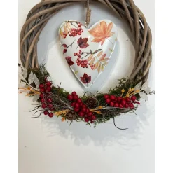 Herbstkranz Herbstdeko Pilz