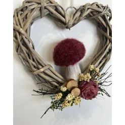 Herbstkranz Herbstdeko Pilz