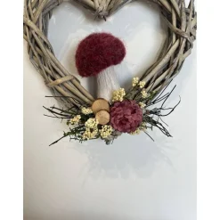 Herbstkranz Herbstdeko Pilz