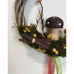 Herbstkranz Herbstdeko Pilze
