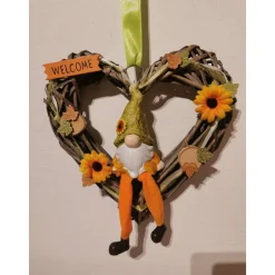 Herbstkranz Türkranz Türschmuck Kranz Herbst Türdeko Wichtel