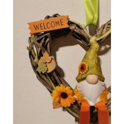 Herbstkranz Türkranz Türschmuck Kranz Herbst Türdeko Wichtel