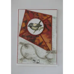 Herbstliche 3D Drachen-Klappkarte zum Geburtstag Handarbeit Stampin’Up! Karte Herbst Unikat