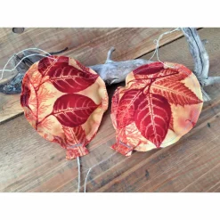 herbstliche Luftballons aus Stoff Blattmotiv