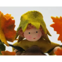 Herbstlicher Ahorn - Blumenkind - Jahreszeitentisch - Waldorf Art - bunter Ahorn -Herbst Dekoration - Art.Nr. HE15