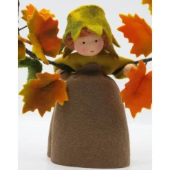 Herbstlicher Ahorn - Blumenkind - Jahreszeitentisch - Waldorf Art - bunter Ahorn -Herbst Dekoration - Art.Nr. HE15