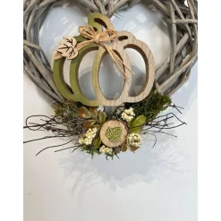 Herbstlicher Kranz Herbstkranz Herbstdeko Türkranz Türschmuck Türdeko Wohndeko Kürbis