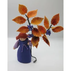 Herbstlicher Liebesperlenstrauch - Blumenkind - Jahreszeitentisch - Waldorf Art -Herbst Dekoration - Art.Nr. HE10