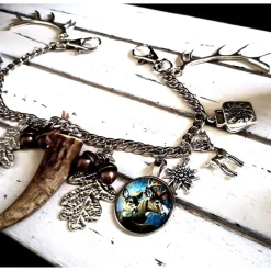 Herren-Charivari , Trachtenschmuck, 1- reihig, Geweih