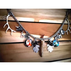 Herren-Charivari , Trachtenschmuck, 1- reihig, Geweih