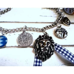 Herren-Charivari aus Edelstahl, Trachtenschmuck, 1- reihig, Johannes