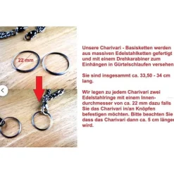 Herren-Charivari aus Edelstahl, Trachtenschmuck, 1- reihig, Wappen