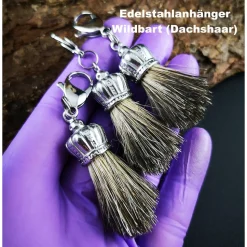 Herren-Charivari aus Edelstahl, Trachtenschmuck, 1- reihig, Bayern