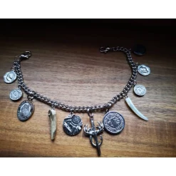 Herren-Charivari aus Edelstahl, Trachtenschmuck, 1- reihig, Vinz