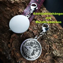 Herren-Charivari aus Edelstahl, Trachtenschmuck, 1- reihig, Jäger