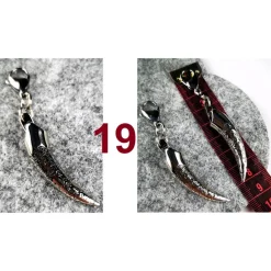 Herren-Charivari aus Edelstahl, Trachtenschmuck, 1- reihig, Johann