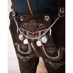 Herren-Charivari aus Edelstahl, Trachtenschmuck, 1- reihig, Johann