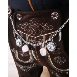 Herren-Charivari aus Edelstahl, Trachtenschmuck, 1- reihig, Johann