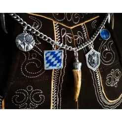 Herren-Charivari aus Edelstahl, Trachtenschmuck, 1- reihig, Johann