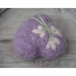 HERZ * FILZHERZ * 100 % WOLLE * HANDGEARBEITET * LILA/ROSA/GRÜN * Produkt #565909