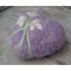 HERZ * FILZHERZ * 100 % WOLLE * HANDGEARBEITET * LILA/ROSA/GRÜN * Produkt #565909