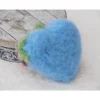 HERZ * FILZHERZ * ZUR DEKORATION * FRÜHLING * 100 % WOLLE * HANDGEARBEITET * HELLBLAU/ROSA * Produkt #711348