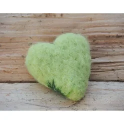 HERZ * FILZHERZ * ZUR DEKORATION * FRÜHLING * 100 % WOLLE * HANDGEARBEITET * GRÜN/BLAU * Produkt #719637