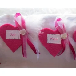 Herz Brosche, Anstecker, Herz, Junggesellinnenabschied, JGA, personalisiert, Wunschbeschriftung, Name