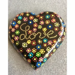 Herz Liebe Love Blumen Streublümchen Acrylfarben handbemalt