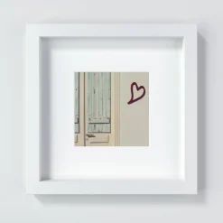 Herz Print, ein Geschenk für Verliebte oder zum Valentinstag, Größen 13 x 13 cm + 20 x 20 cm