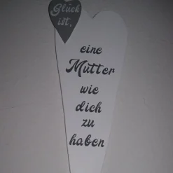 Herz zum Muttertag aus Holz