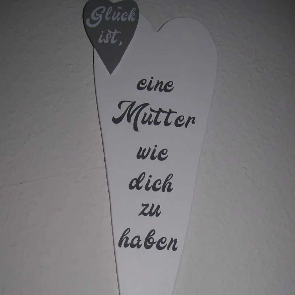 Herz zum Muttertag aus Holz