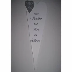 Herz zum Muttertag aus Holz