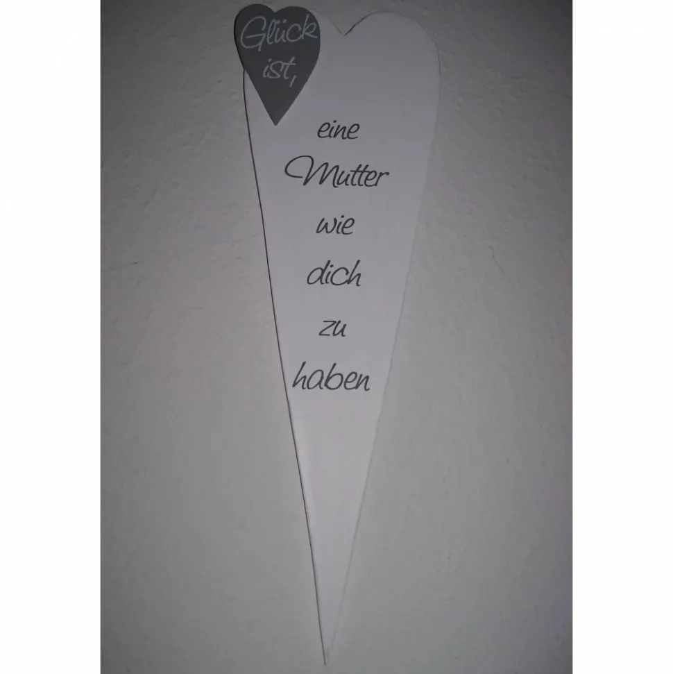 Herz zum Muttertag aus Holz