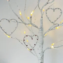 Herzanhänger mit Heilstein - Rosenquarz | Kleine Geschenke mit Bedeutung | Glücksbringer | Herz Deko in rosa