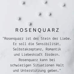 Herzanhänger mit Heilstein - Rosenquarz | Kleine Geschenke mit Bedeutung | Glücksbringer | Herz Deko in rosa