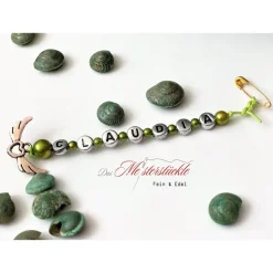 Herzballon Stoffballon Dekoanhänger rot Name