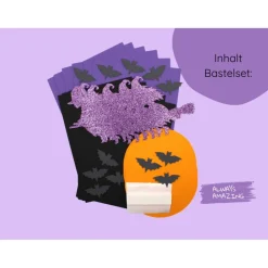 Hexen Einladungskarten Bastelset | Hexe | Hexen Geburtstag | Halloween Hexe | Halloween Einladungskarten