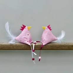 Hühner, Osterdeko, 2 St. Stoffhühner