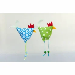 Hühner, Osterdeko, 2 St. Stoffhühner