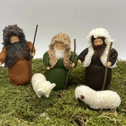 Hirten - klein - Jahreszeitentisch - Krippenfiguren  - Winter - Weihnachten