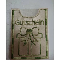 Hülle für einen Gutschein