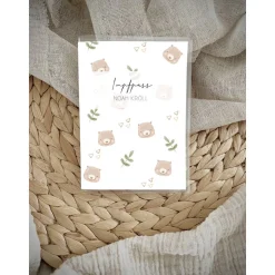 Hülle Uheft & Impfpass personalisierbar Bärchen Junge