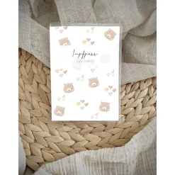 Hülle Uheft & Impfpass personalisierbar Bärchen Mädchen