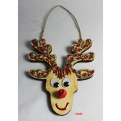 Hängedeko RENTIER Nikolausgeschenk Türdeko Deko Weihnachtsgeschenk Adventskalenderfüllung Rentier Elch Hirsch Holzdeko