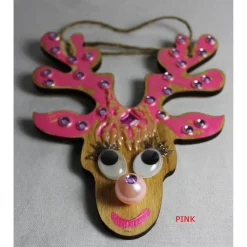 Hängedeko RENTIER Nikolausgeschenk Türdeko Deko Weihnachtsgeschenk Adventskalenderfüllung Rentier Elch Hirsch Holzdeko