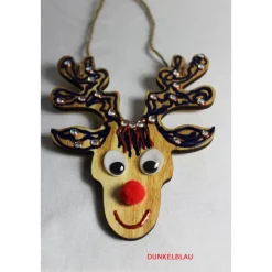 Hängedeko RENTIER Nikolausgeschenk Türdeko Deko Weihnachtsgeschenk Adventskalenderfüllung Rentier Elch Hirsch Holzdeko